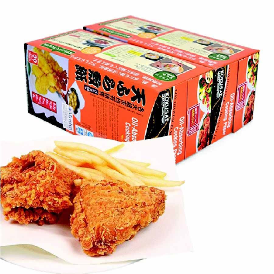 Giấy Thấm Dầu Kokusai Tempura - Thấm Hút 20 lần Dầu Mỡ 42 Giấy thấm dầu kokusai chất lượng