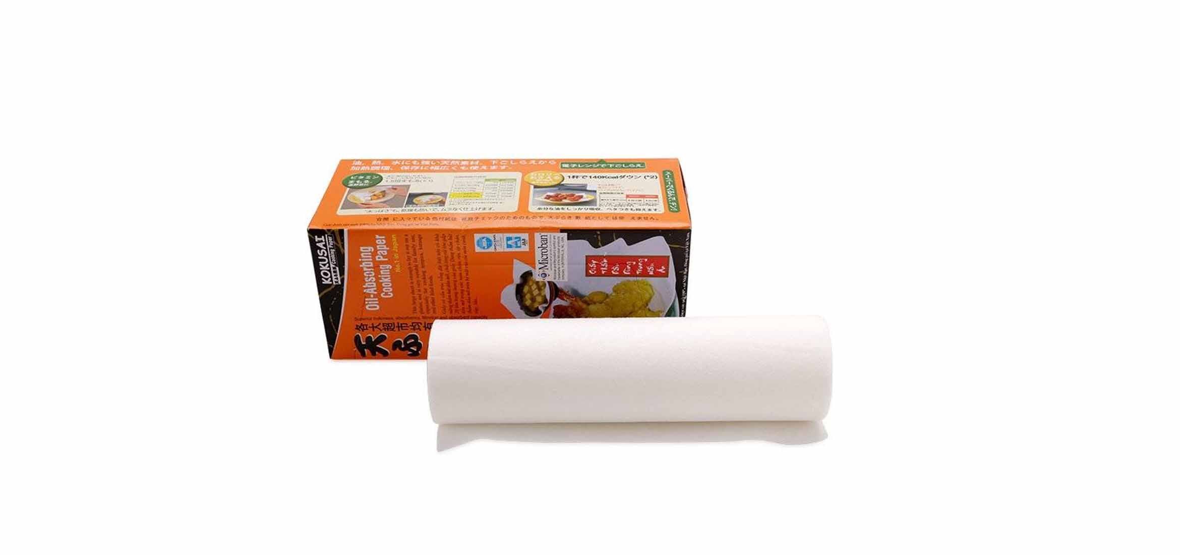 Giấy Thấm Dầu Kokusai Tempura - Thấm Hút 20 lần Dầu Mỡ 43 Giấy kokusai nhật thấm dầu
