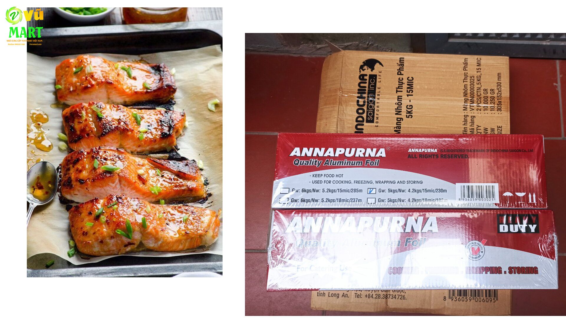 Giấy Bạc Gói Bánh Mì 45cmx3 kg Annapurna ( Chính Hãng) 43 khay-giay-bac-lot-noi-chien-khong-dau-sieu-thi-vinmart-vn