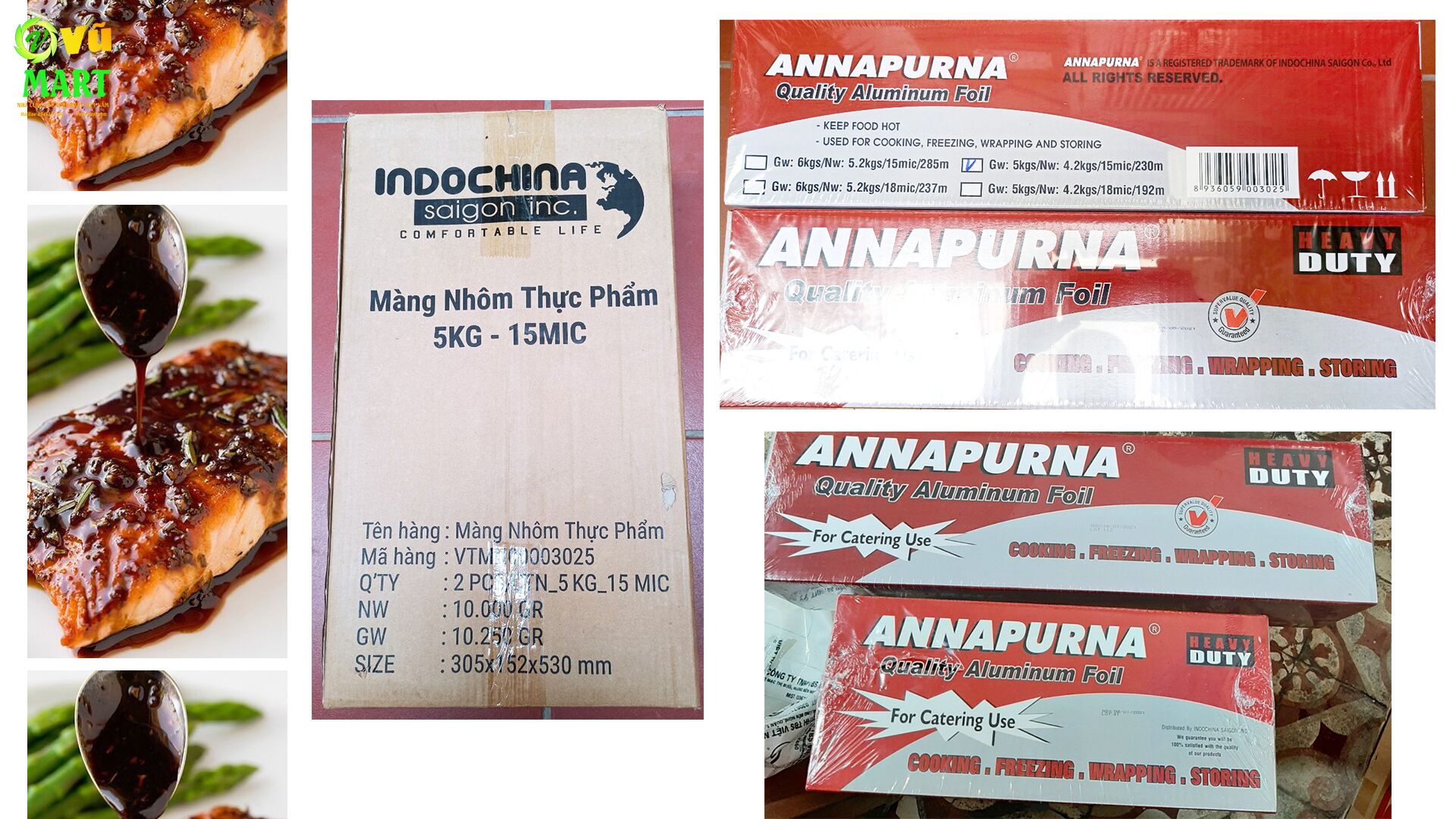 Giấy Bạc Gói Bánh Mì 45cmx3 kg Annapurna ( Chính Hãng) 44 khay-giay-bac-vuvumart-o-TPHCM