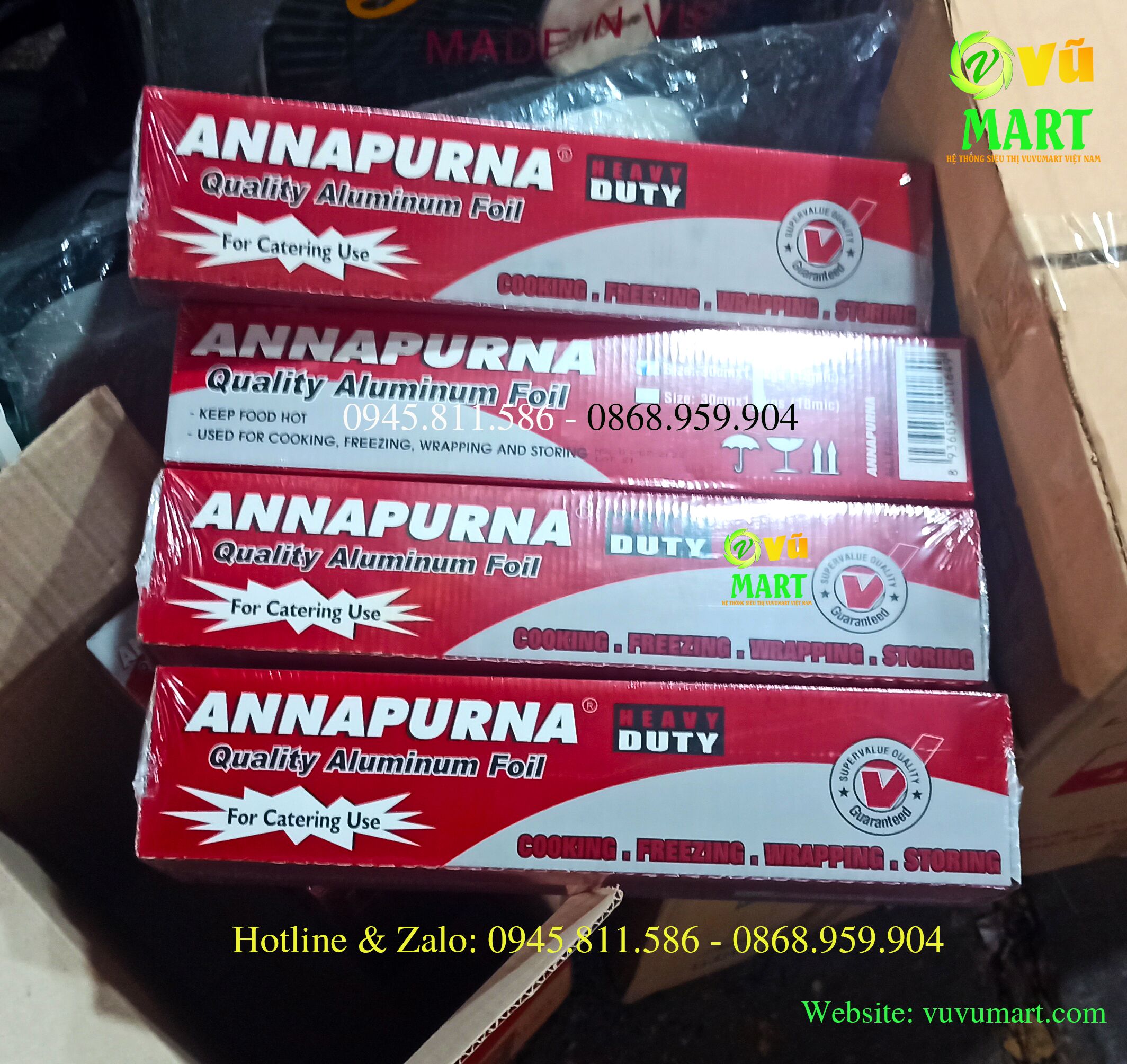 Giấy Bạc Nướng Cá Thịt 1kg Goodfoil Annapurna - Giữ Nhiệt Tốt - Giá Cấp 1 44 Giấy-bac-annapurna-30cm-1kg