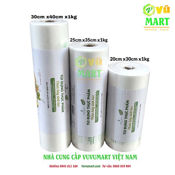 Túi Đựng Thực Phẩm Opec Tự Hủy Sinh Học 20x30cmx1kg 45 túi đựng thực phẩm eufood giá rẻ ở vuvu mart