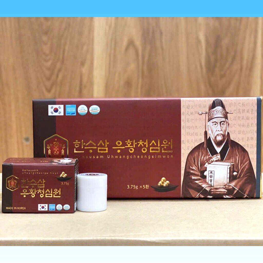 An Cung Thanh Tâm Hoàn Hansusam Uhwangcheongsimwon Hộp Gỗ 10 Viên 3,75g Hàn Quốc - Tăng Cường Lưu Thông Khí Huyết 50 An Cung Thanh Tâm Hoàn Hansusam Uhwangcheongsimwon Hộp Gỗ 10 Viên 3,75g Hàn Quốc - Tăng Cường Lưu Thông Khí Huyết - Bồi Bổ Não Cơ Thể - Khỏe Tim