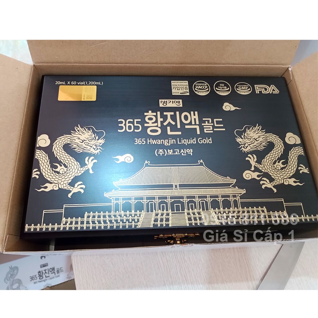 Tinh Chất Chiết Xuất Hồng Sâm Đông Trùng Hạ Thảo 365 Hwangjin Liquid Gold - Tăng Cường Thể Lực - Tôn Vẻ Đẹp Tự Nhiên 50 Tinh Chất Chiết Xuất Hồng Sâm Đông Trùng Hạ Thảo 365 Hwangjin Liquid Gold