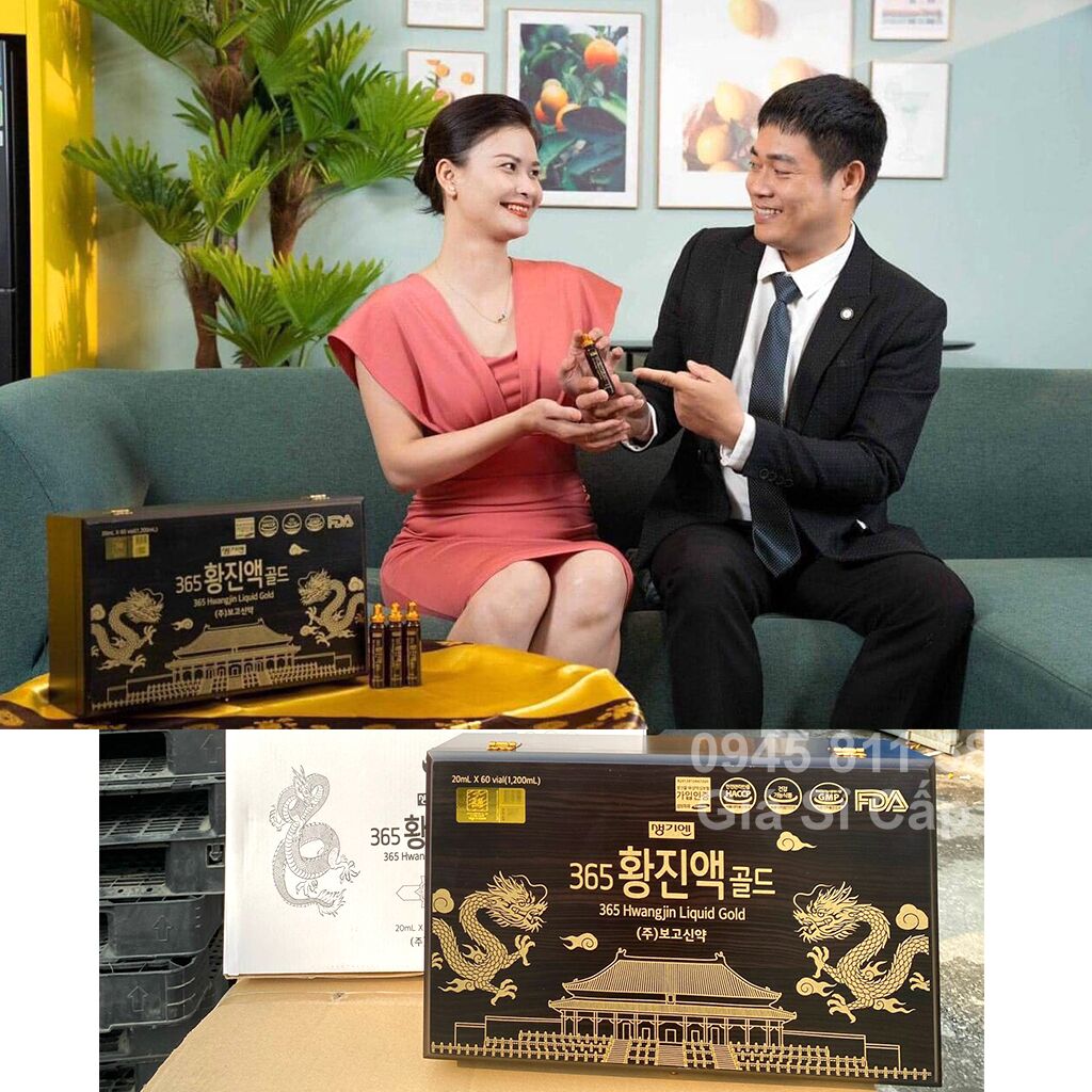 Tinh Chất Chiết Xuất Hồng Sâm Đông Trùng Hạ Thảo 365 Hwangjin Liquid Gold - Tăng Cường Thể Lực - Tôn Vẻ Đẹp Tự Nhiên 44 Tinh Chất Chiết Xuất Hồng Sâm Đông Trùng Hạ Thảo 365 Hwangjin Liquid Gold