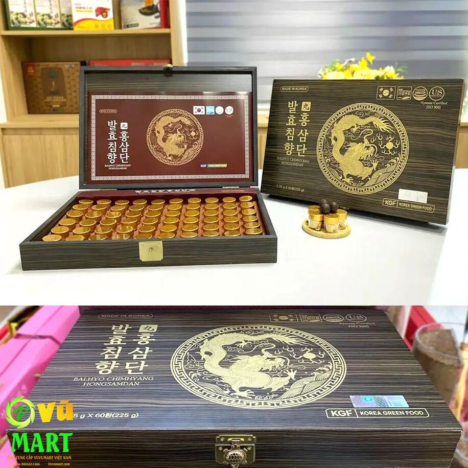 An Cung Bổ Não Trầm Hương HONGSAMDAN hộp gỗ 60 viên Hàn Quốc - Bổ Thận Khí - Bổ Não Hoạt Huyết 49 An Cung Bổ Não Trầm Hương HONGSAMDAN hộp gỗ 60 viên Hàn Quốc - Bổ Thận Khí - Bổ Não Hoạt Huyết