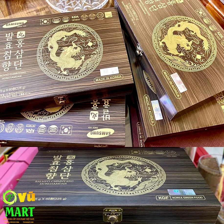 An Cung Bổ Não Trầm Hương HONGSAMDAN hộp gỗ 60 viên Hàn Quốc - Bổ Thận Khí - Bổ Não Hoạt Huyết 50 An Cung Bổ Não Trầm Hương HONGSAMDAN hộp gỗ 60 viên Hàn Quốc - Bổ Thận Khí - Bổ Não Hoạt Huyết