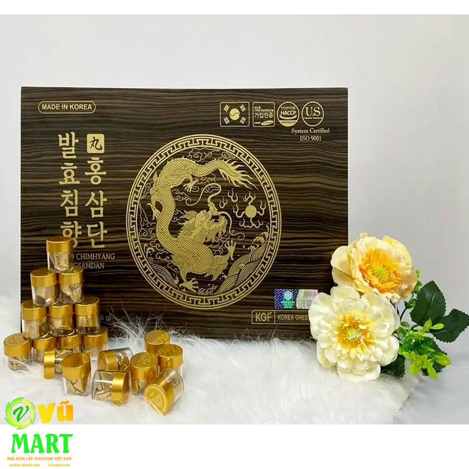 An Cung Bổ Não Trầm Hương HONGSAMDAN hộp gỗ 60 viên Hàn Quốc - Bổ Thận Khí - Bổ Não Hoạt Huyết 44 An Cung Bổ Não Trầm Hương HONGSAMDAN hộp gỗ 60 viên Hàn Quốc - Bổ Thận Khí - Bổ Não Hoạt Huyết