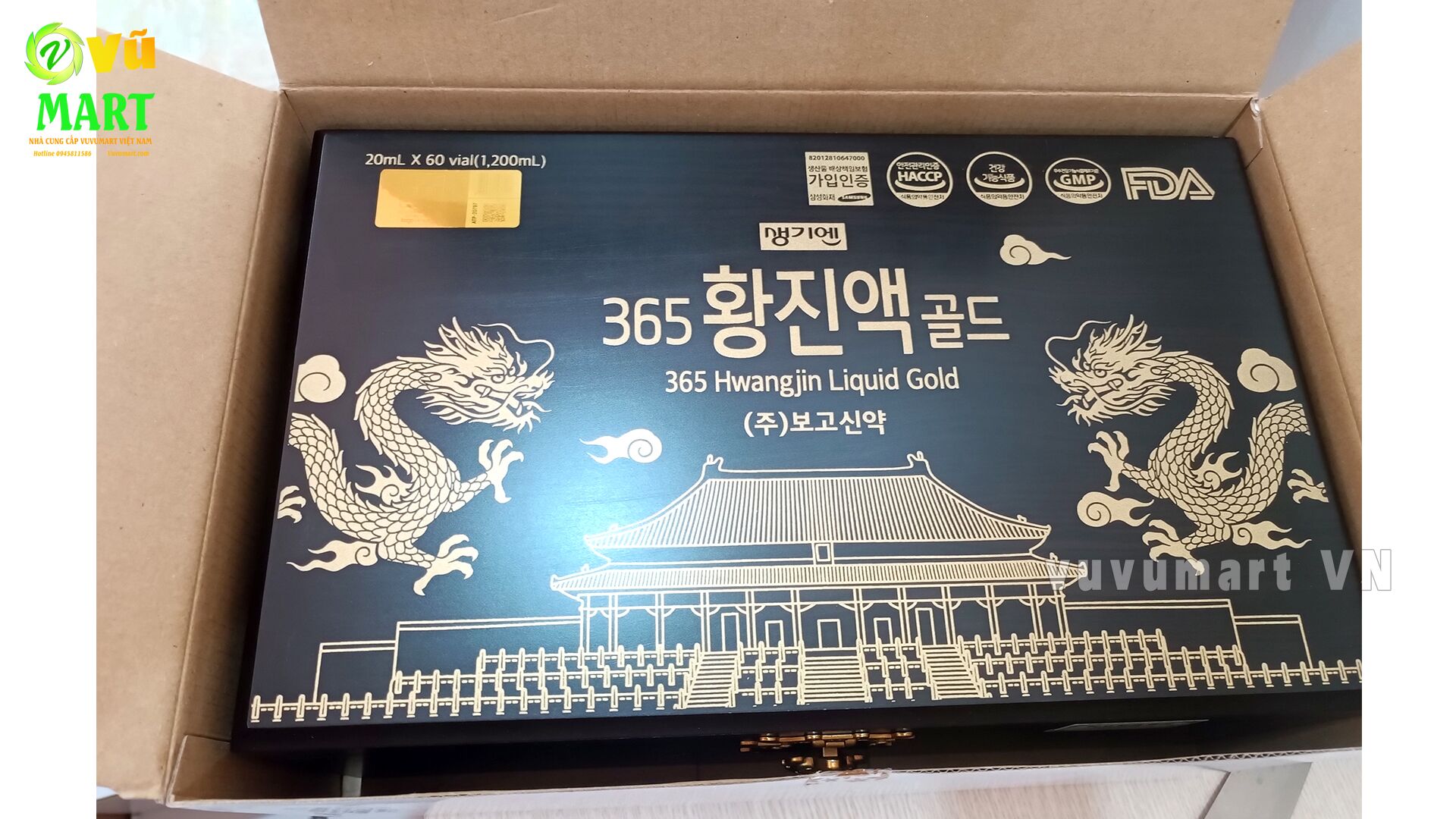 Tinh Chất Hồng Sâm Đông Trùng Hạ Thảo 365 Hwangjin Liquid Gold Rồng & Hổ & Phượng 49 Tinh Chất Đông Trùng Hạ Thảo 365 Hwangjin Liquid Gold Từ Hàn Quốc 60 Ống; Tinh Chất Đông Trùng Hạ Thảo 365 Hwangjin Liquid Gold - Bổ Dược Tăng Lực Từ Hàn Quốc; Tinh Chất Hồng Sâm Đông Trùng Hạ Thảo Hai Con Hổ Cheonsim Hwangje Liquid Hàn Quốc (60 Ống x 20ml)
