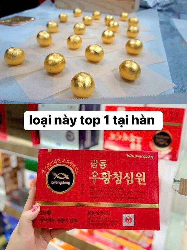 An cung ngưu hoàng hoàn Nội Địa Hàn Quốc hộp đỏ 10 viên - Kwangdong 45 An Cung Ngưu Hoàng Hoàn Kwangdong hỗ trợ phục hồi di chứng sau đột quỵ
