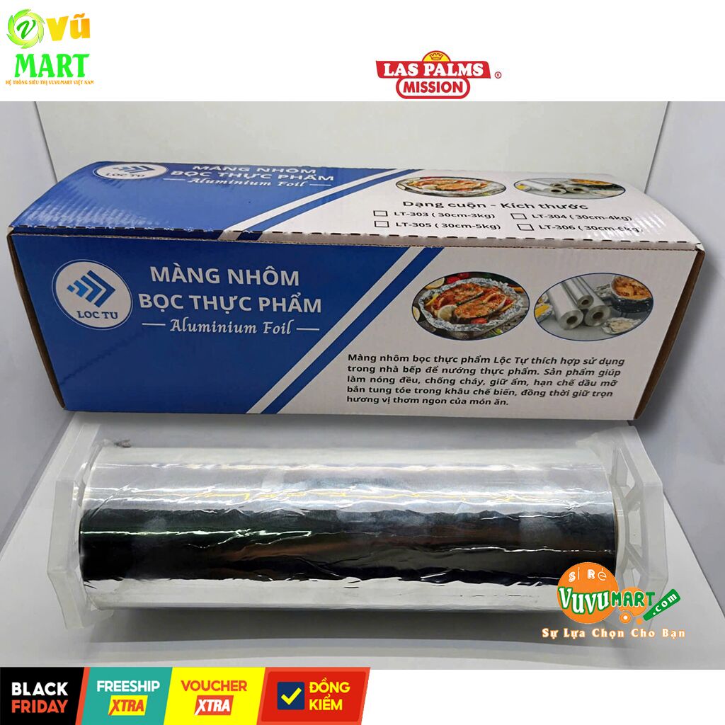 🔥 Giấy Bạc 5kg Annapurna – Siêu Dai, Giữ Nhiệt Cực Tốt – Lõi Nhỏ Gọn, Cuộn Lớn Dùng Siêu Lâu! 56 Giấy bạc nướng cá thịt, cuộn giấy bạc lõi 5kg thay thế hộp