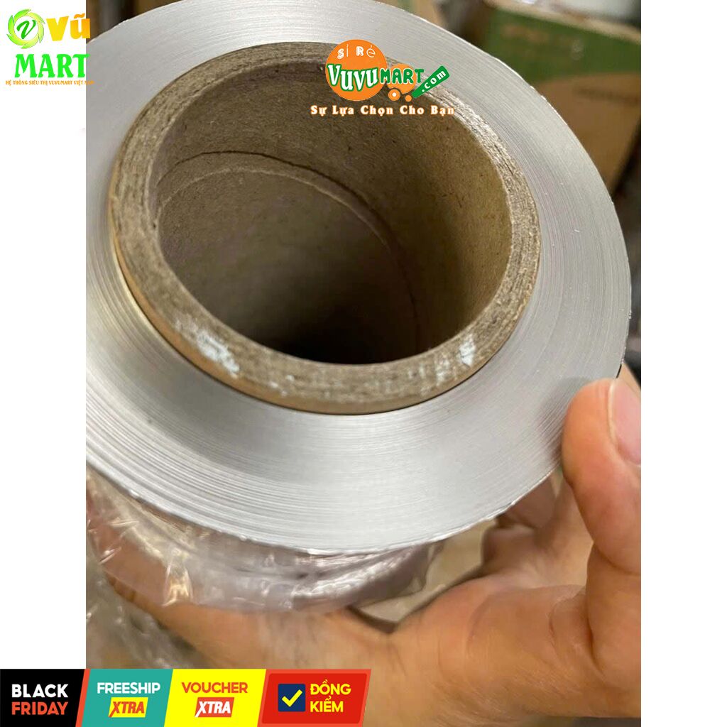 🔥 Giấy Bạc 5kg Annapurna – Siêu Dai, Giữ Nhiệt Cực Tốt – Lõi Nhỏ Gọn, Cuộn Lớn Dùng Siêu Lâu! 50 Giấy bạc nướng cá thịt, cuộn giấy bạc lõi 5kg thay thế hộp