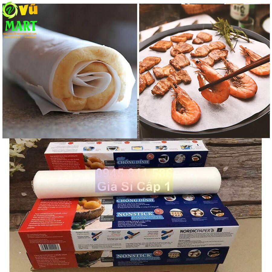 Giấy Nến Làm Bánh Chống Dính 30cmx75m ( Chính Hãng Nhập Khẩu) 45 giấy-nướng-bánh-nhà-phân-phổi-vinmart-ở-Hà-Nội